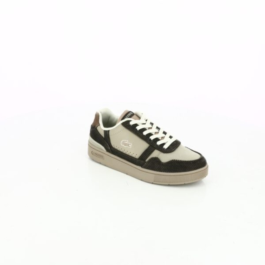 Kevin Boys | Lacoste Velcro Shoes Brown