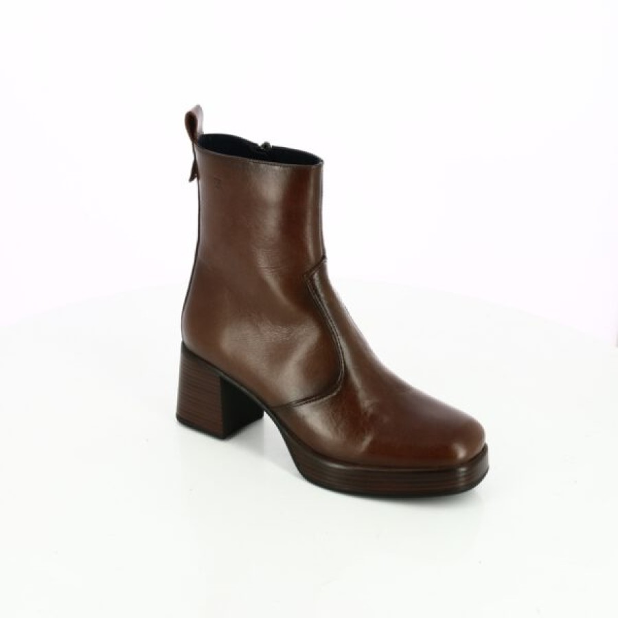 Kevin Ladies | Fluchos Ankle boots Cognac