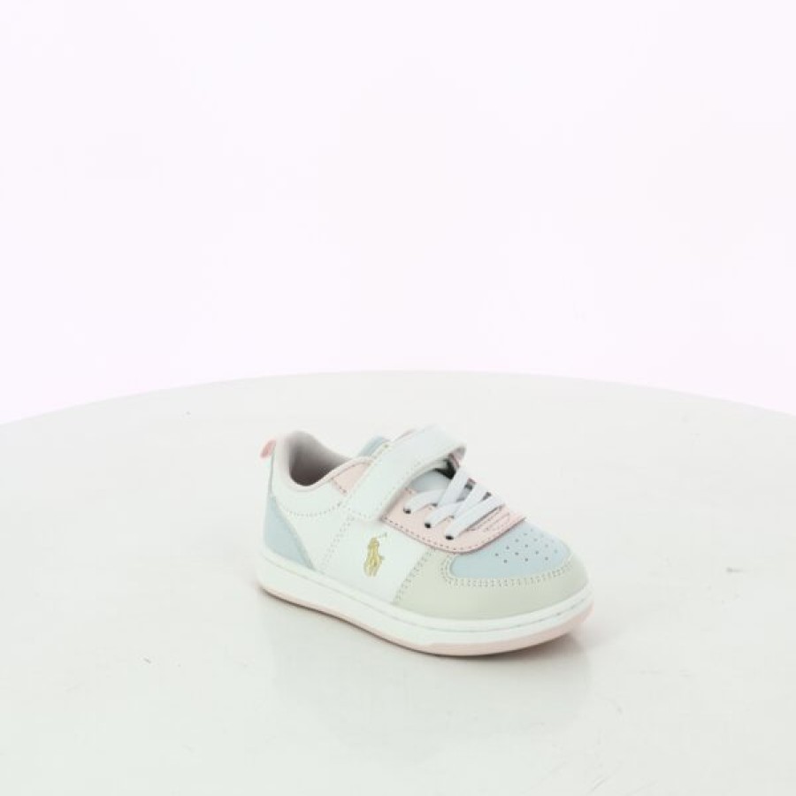 Kevin Girls | Ralph Lauren Velcro Shoes White