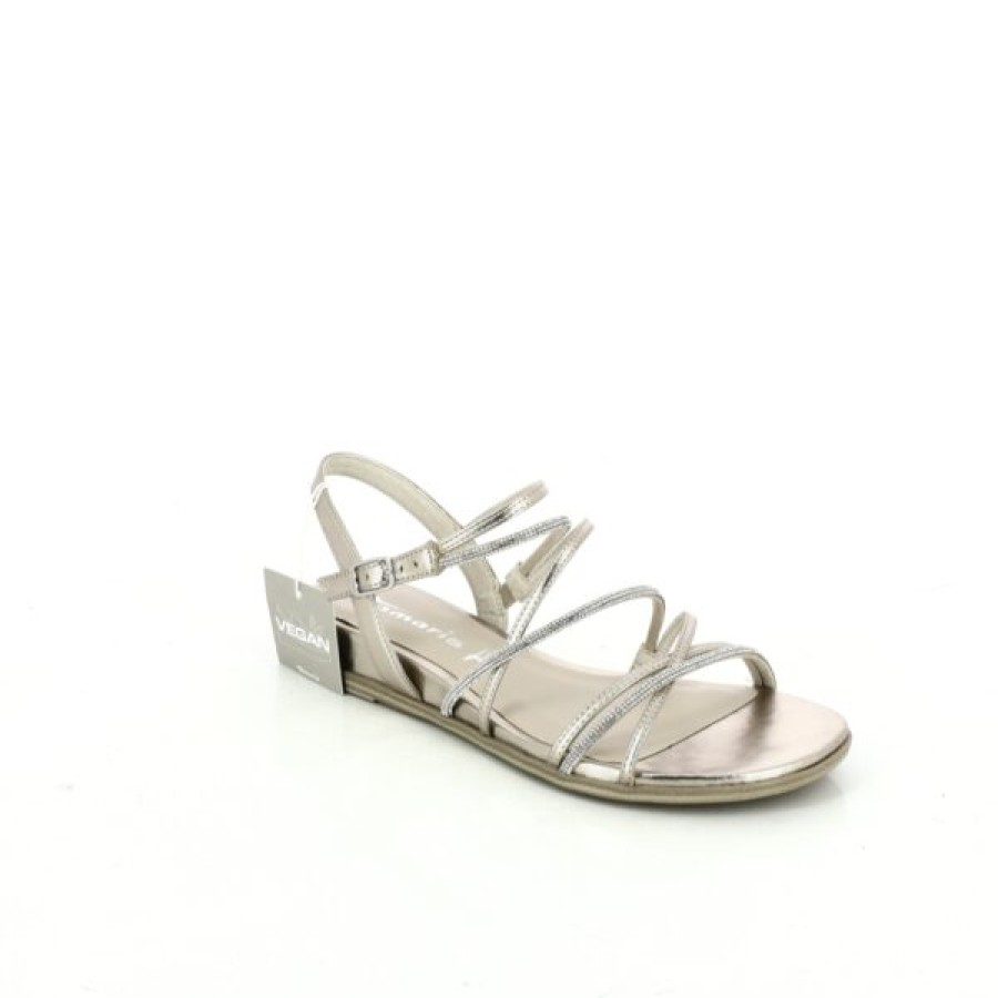 Kevin Ladies | Tamaris Sandals Gold