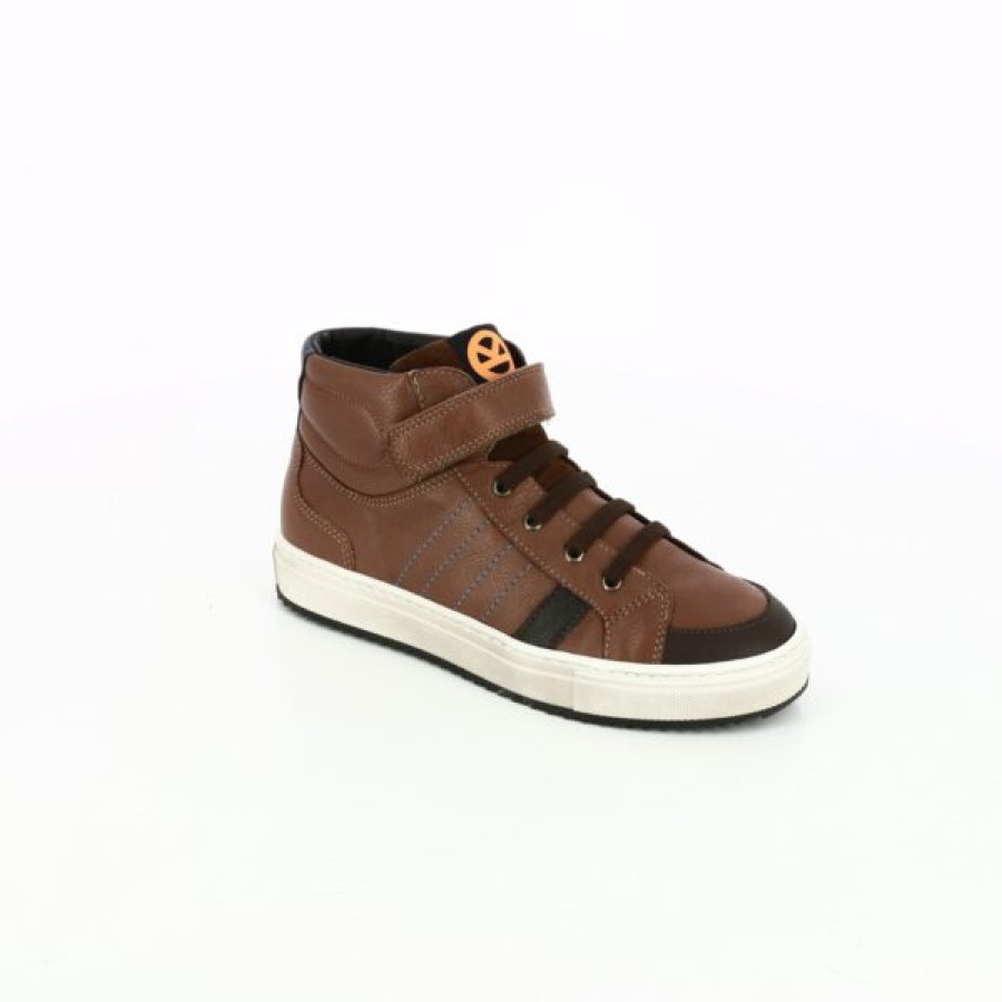 Kevin Boys | Kipling Velcro shoes Cognac