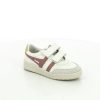 Kevin Girls | Throat Velcro Shoes White