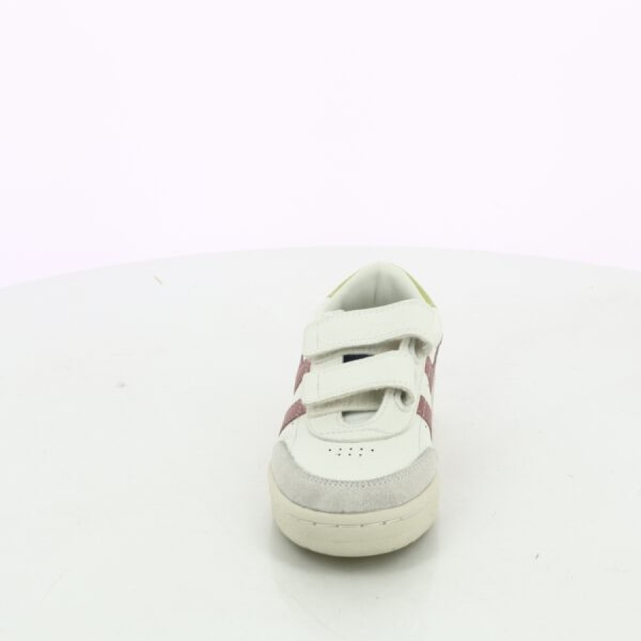 Kevin Girls | Throat Velcro Shoes White