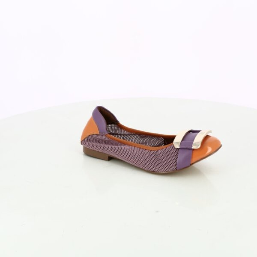 Kevin Ladies | Crinkles Ballerinas Purple