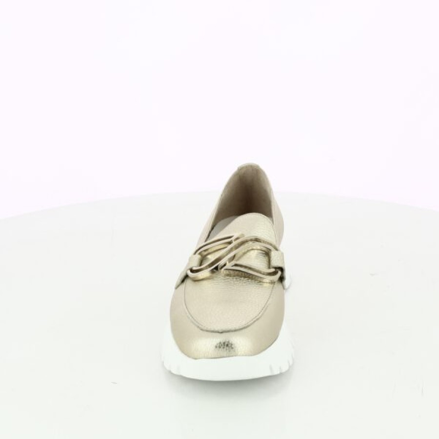 Kevin Ladies | Wonders Slip-Ons - Moccasins Gold