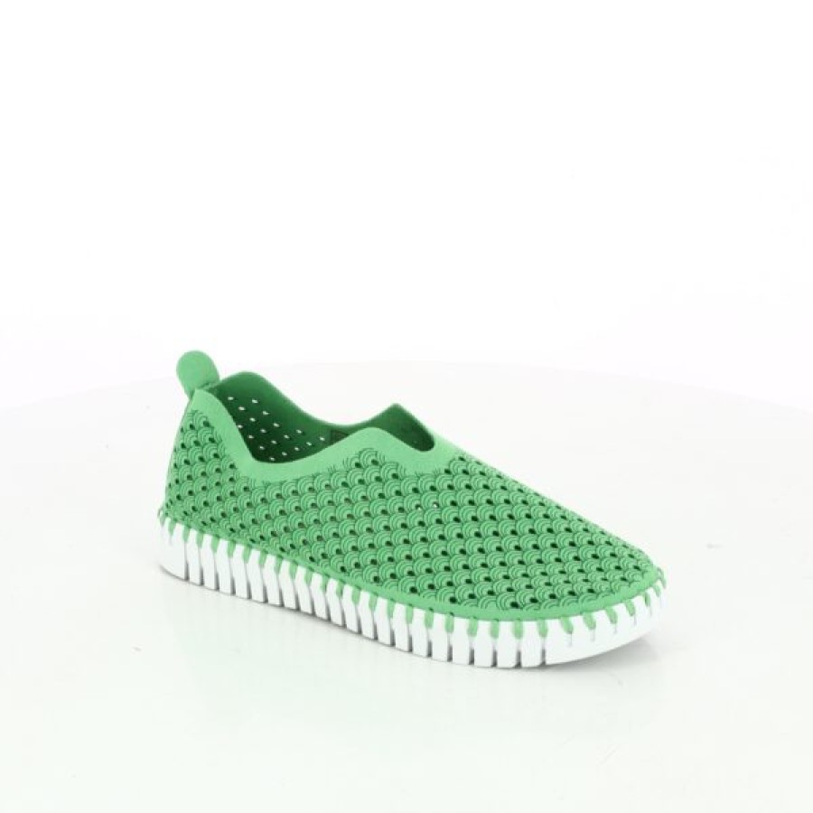 Kevin Ladies | Ilse Jacobsen Loafers - Green Moccasins