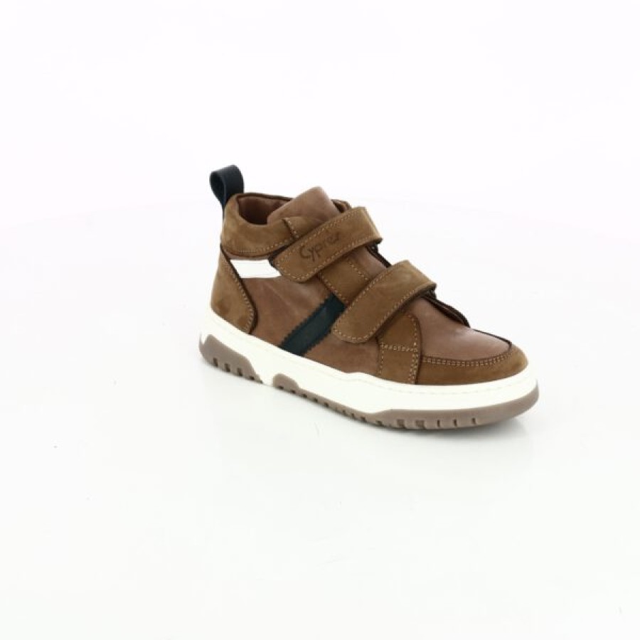 Kevin Boys | Cypres Velcro shoes Cognac