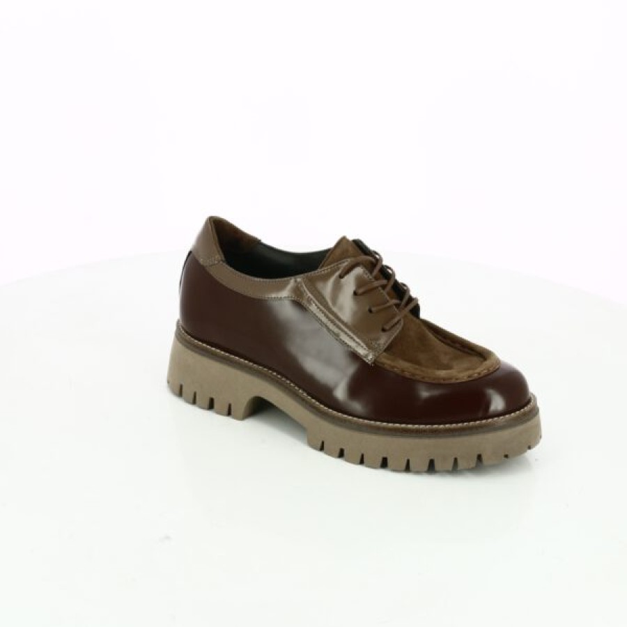 Kevin Ladies | Softwaves Lace-up Shoes Brown