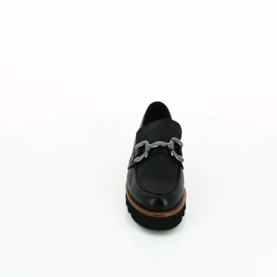 Kevin Ladies | Cypres Slip-Ons - Black Moccasins