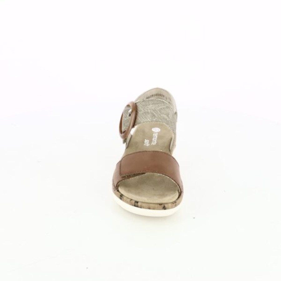 Kevin Ladies | Remonte Sandals Cognac