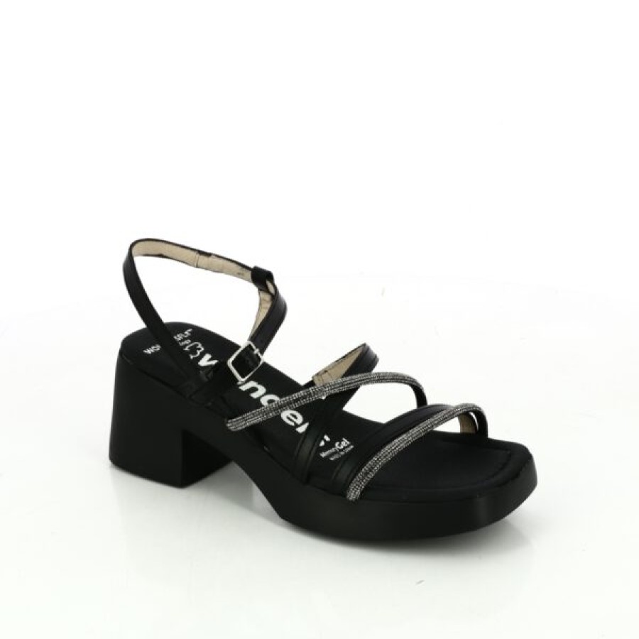 Kevin Ladies | Wonders Sandals Black