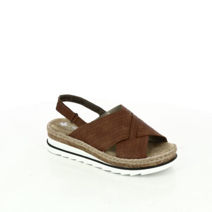 Kevin Ladies | Rieker Sandals Cognac