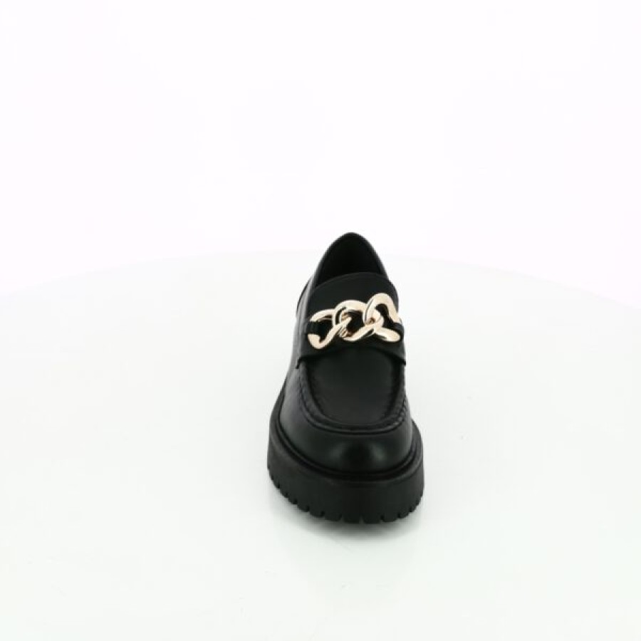 Kevin Ladies | Cypres Slip-Ons - Black Moccasins