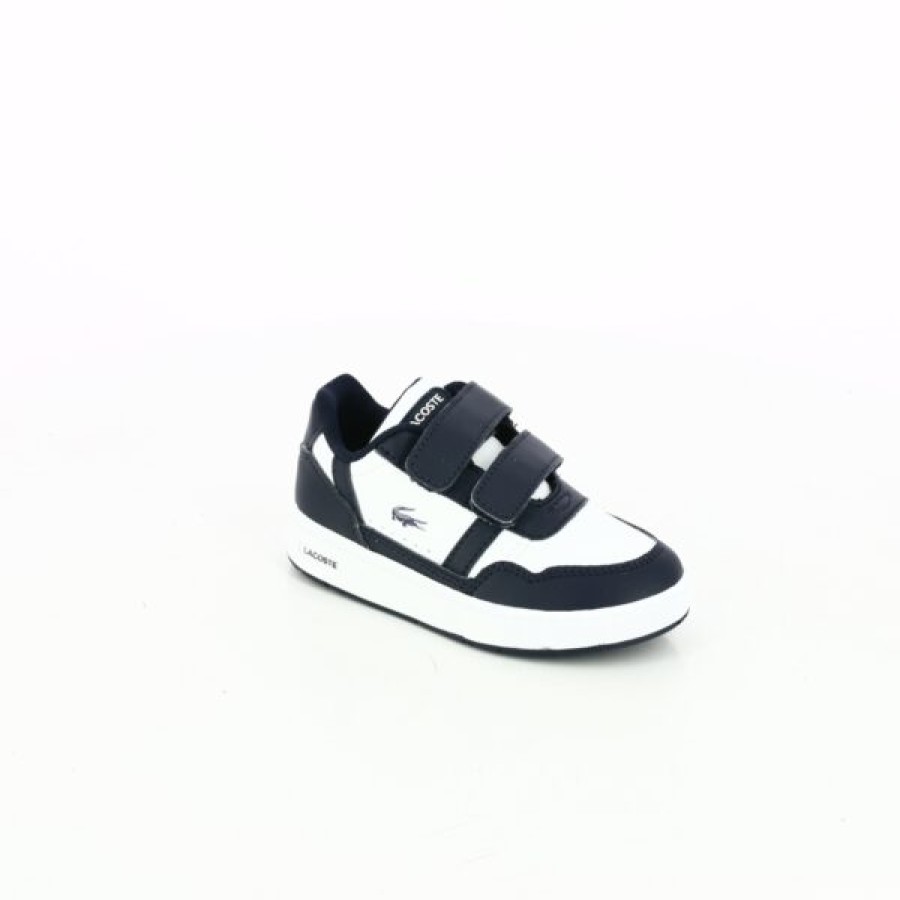 Kevin Boys | Lacoste Velcro Shoes White