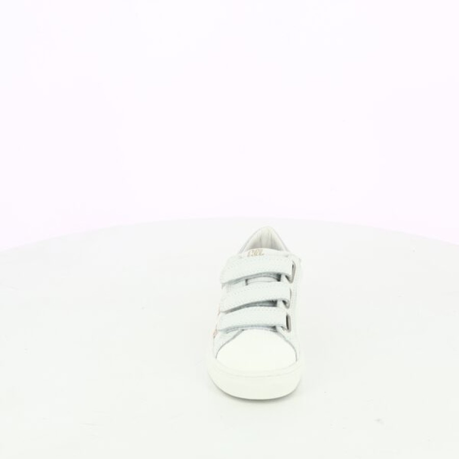 Kevin Girls | Little David Velcro shoes White