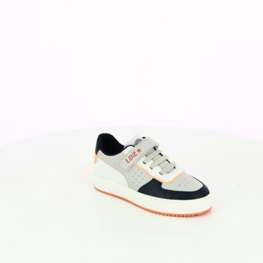 Kevin Boys | Little David Velcro Shoes Gray