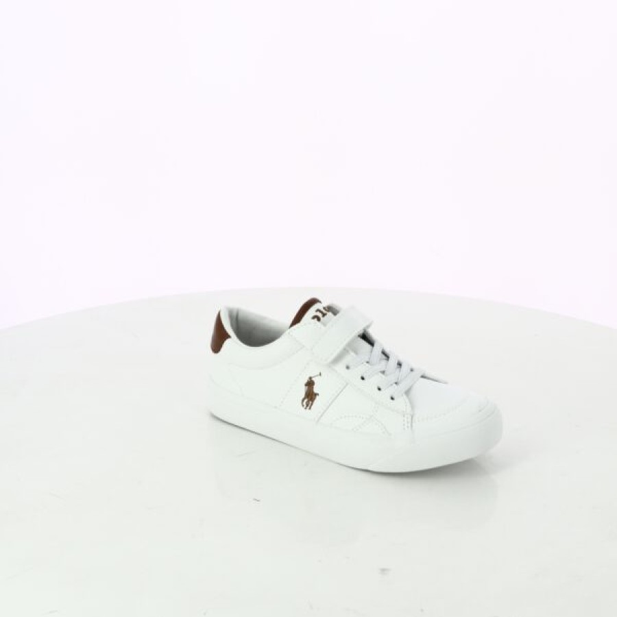 Kevin Boys | Ralph Lauren Velcro Shoes White