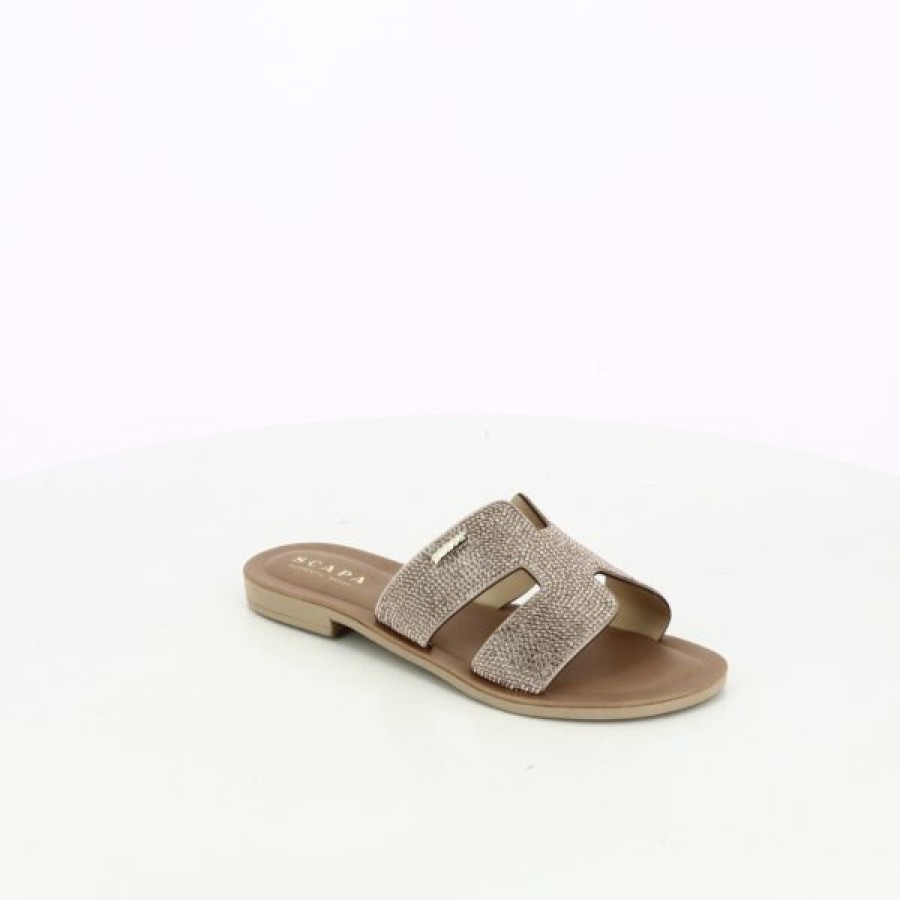 Kevin Ladies | Scapa Slippers Gold