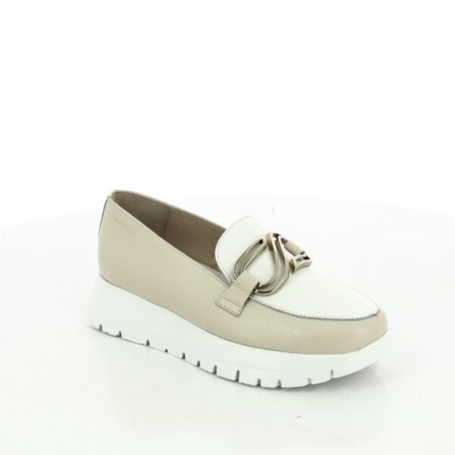 Kevin Ladies | Wonders Loafers - Beige Moccasins